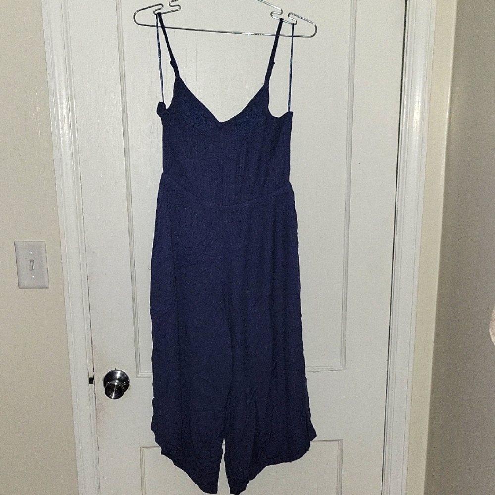NWT Roxy Navy Dusty Wideleg  Jumpsuit 🏖